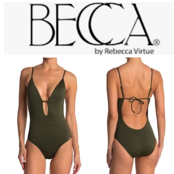 BECCA Other - NEW BECCA Tie Back One-Piece Swimsuit